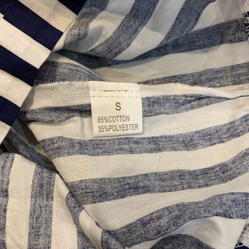 NWT striped blue and white bag shorts - Picture 4 of 4